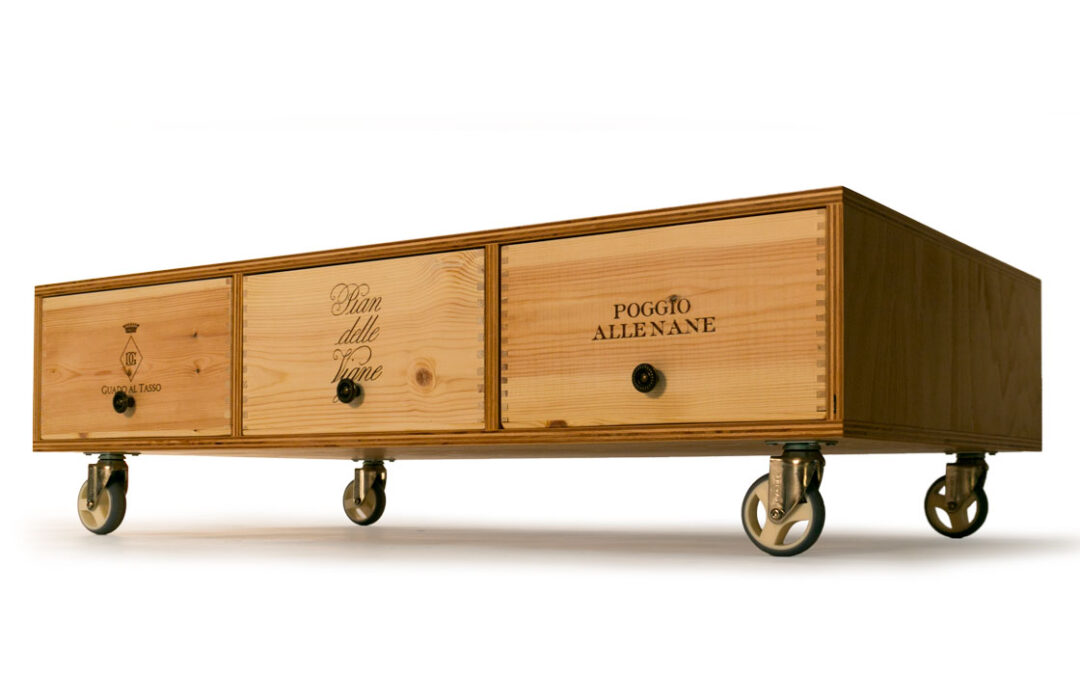 Salontisch geölt mit Rollen, Nummer 11